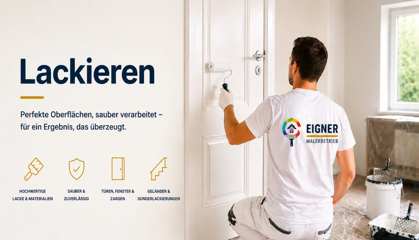 Lackieren von Türen und Oberflächen durch Malerbetrieb Eigner in Wiener Neustadt