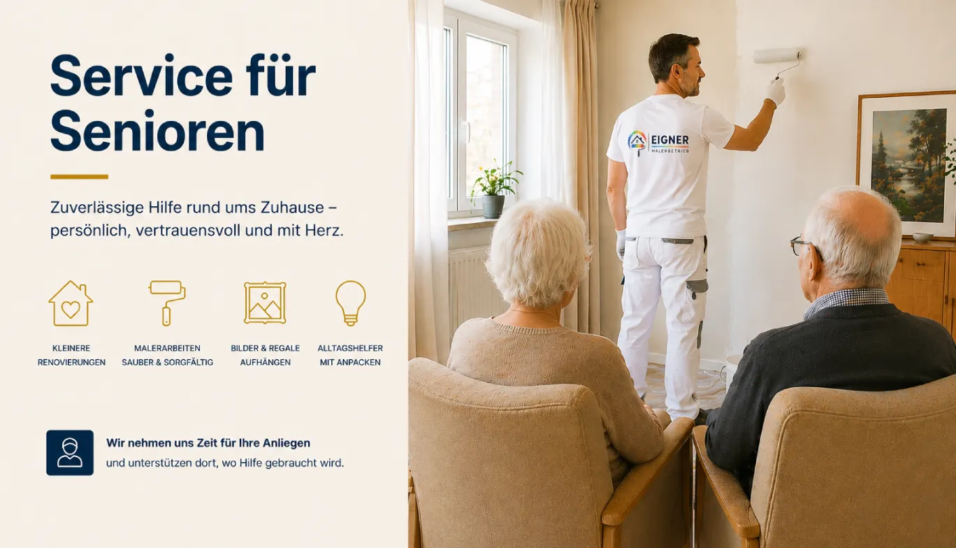 Service für Senioren vom Malerbetrieb Eigner in Wiener Neustadt